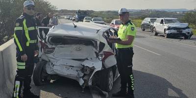 Trafik kazasında 8 yaşındaki yolcu yaralandı