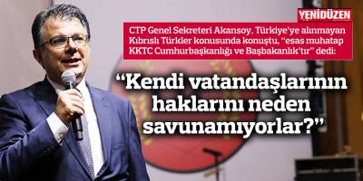 "Cumhurbaşkanlığı ve Başbakanlık makamında oturanlar, kendi vatandaşlarının haklarını neden savunamıyorlar?"