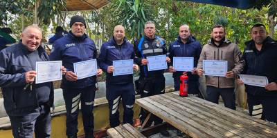 Lefkoşa Türk Belediyesi Acil Müdahale Ekibi yangın eğitimini tamamladı