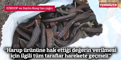 “Harup ürününe hak ettiği değerin verilmesi için ilgili tüm taraflar harekete geçmeli”
