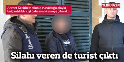 Silahı veren de turist çıktı