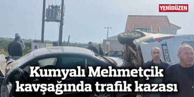 Kumyalı’da korkutan kaza: 4 kişi yaralandı