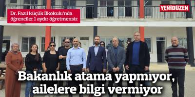 Dr. Fazıl küçük İlkokulu’nda öğrenciler 1 aydır öğretmensiz!