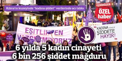 6 yılda 5 kadın cinayeti 6 bin 256 şiddet mağduru