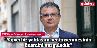 "Yapıcı bir yaklaşım benimsenmesinin önemini vurguladık"