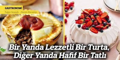Bir Yanda Lezzetli Bir Turta, Diğer Yanda Hafif Bir Tatlı