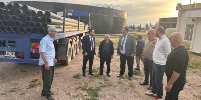 Aydınköy Sulama Birliği’ne su dağıtımını güçlendirecek borular teslim edildi