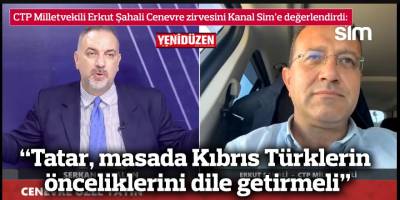 “Tatar, masada Kıbrıs Türklerin önceliklerini dile getirmeli”