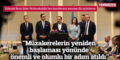 "Müzakerelerin yeniden başlaması yönünde önemli ve olumlu bir adım atıldı"