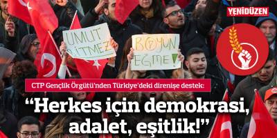 "Herkes için demokrasi, adalet, eşitlik!"