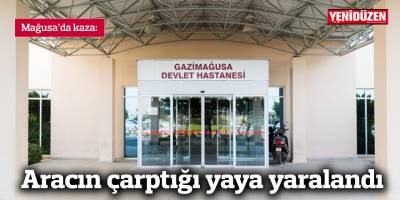 Aracın çarptığı yaya yaralandı