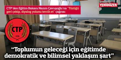 "Toplumun geleceği için eğitimde demokratik ve bilimsel yaklaşım şart!"