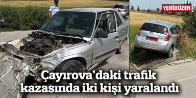 Çayırova’daki trafik kazasında iki kişi yaralandı