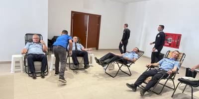 Polis Okulu'nda kan bağışı