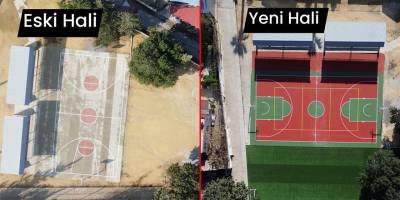 Hüseyin Amcaoğlu: “Alayköy İlkokulu Çok Amaçlı Spor Tesisi Tamamlanmak Üzere!"