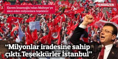 "Teşekkürler İstanbul"