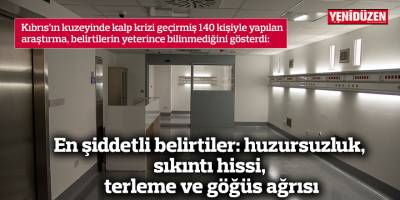 En şiddetli belirtiler: huzursuzluk, sıkıntı hissi, terleme ve göğüs ağrısı