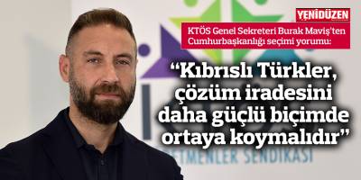 “Kıbrıslı Türkler, çözüm iradesini daha güçlü biçimde ortaya koymalıdır”