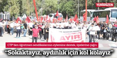 "Sokaktayız, aydınlık için kol kolayız"