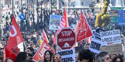İspanyollar, konut krizine ve yüksek ev kiralarına karşı meydanlara çıktı