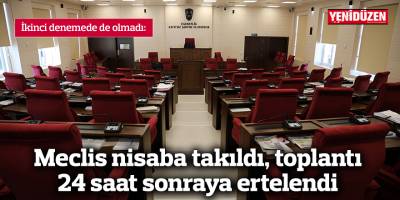 Meclis ikinci denemede de açılamadı, 24 saat sonraya ertelendi