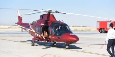 Taksi helikopter seferlerinin ilki Ercan'a... Bafra ile Girne'ye de sefer düzenlenecek