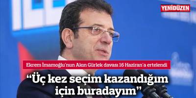 "Üç kez seçim kazandığım için buradayım"