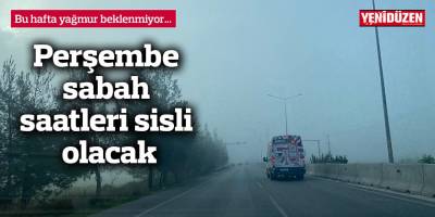 Bu hafta yağmur beklenmiyor...