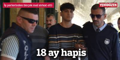 İş yerlerinden birçok mal sirkat etti