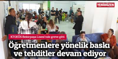 Eylem: "Okul müdürü öğretmenlere baskı ve tehdit uyguluyor"