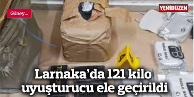 Larnaka’da 121 kilo uyuşturucu ele geçirildi