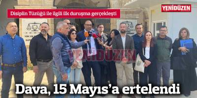 Disiplin Tüzüğü yargıda: Dava, 15 Mayıs'a ertelendi