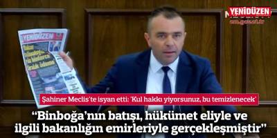 “Binboğa’nın batışı, hükümet eliyle ve ilgili bakanlığın emirleriyle gerçekleşmiştir”