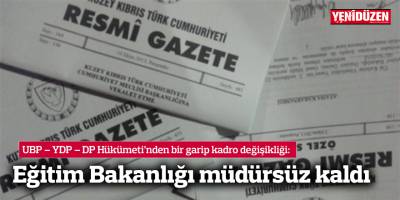 Eğitim Bakanlığı müdürsüz kaldı