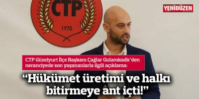 “Hükümet üretimi ve halkı bitirmeye ant içti!”