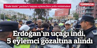 “İrade bizde” pankartı taşıyan eylemcilere polis müdahalesi