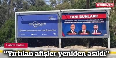 Halkın Partisi: “Yırtılan afişler yeniden asıldı”