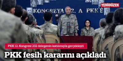 PKK fesih kararını açıkladı