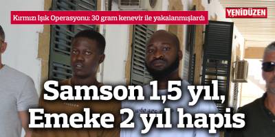 Kırmızı Işık Operasyonu: 30 gram hintkeneviri ile yakalanmışlardı