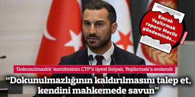 “Dokunulmazlığının kaldırılmasını talep et, kendini mahkemede savun”