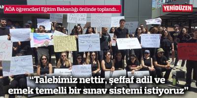 “Talebimiz nettir, şeffaf adil ve emek temelli bir sınav sistemi istiyoruz”