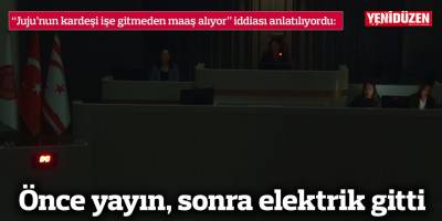 Önce yayın, sonra elektrik gitti