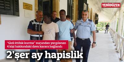 2’şer ay hapislik