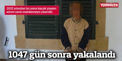 1047 gün sonra yakalandı