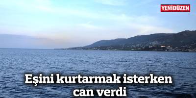 Eşini kurtarmak isterken can verdi