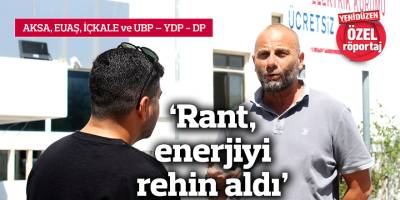 ‘Rant, enerjiyi rehin aldı’