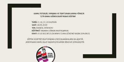 HAKSEN, Kamu Görevlileri Yasası eğitimi verecek