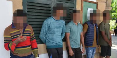 Polis ses şikayeti için gitti, 5 kaçak yakalandı