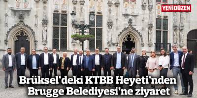 Brüksel’deki KTBB Heyeti’nden Brugge Belediyesi’ne ziyaret