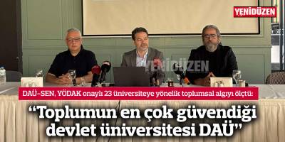 “Toplumun en çok güvendiği devlet üniversitesi DAÜ”